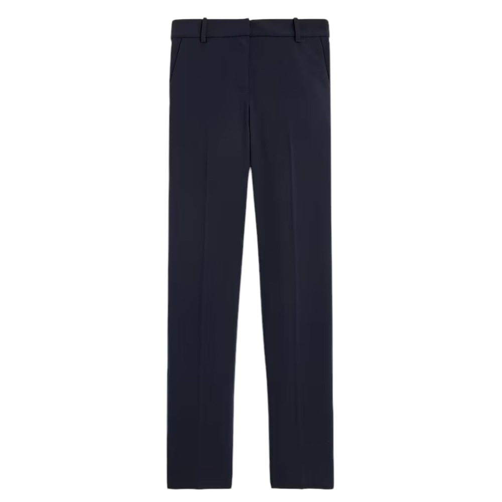 J.Crew Factory Petite slim-fit full-length trouser pant in navy